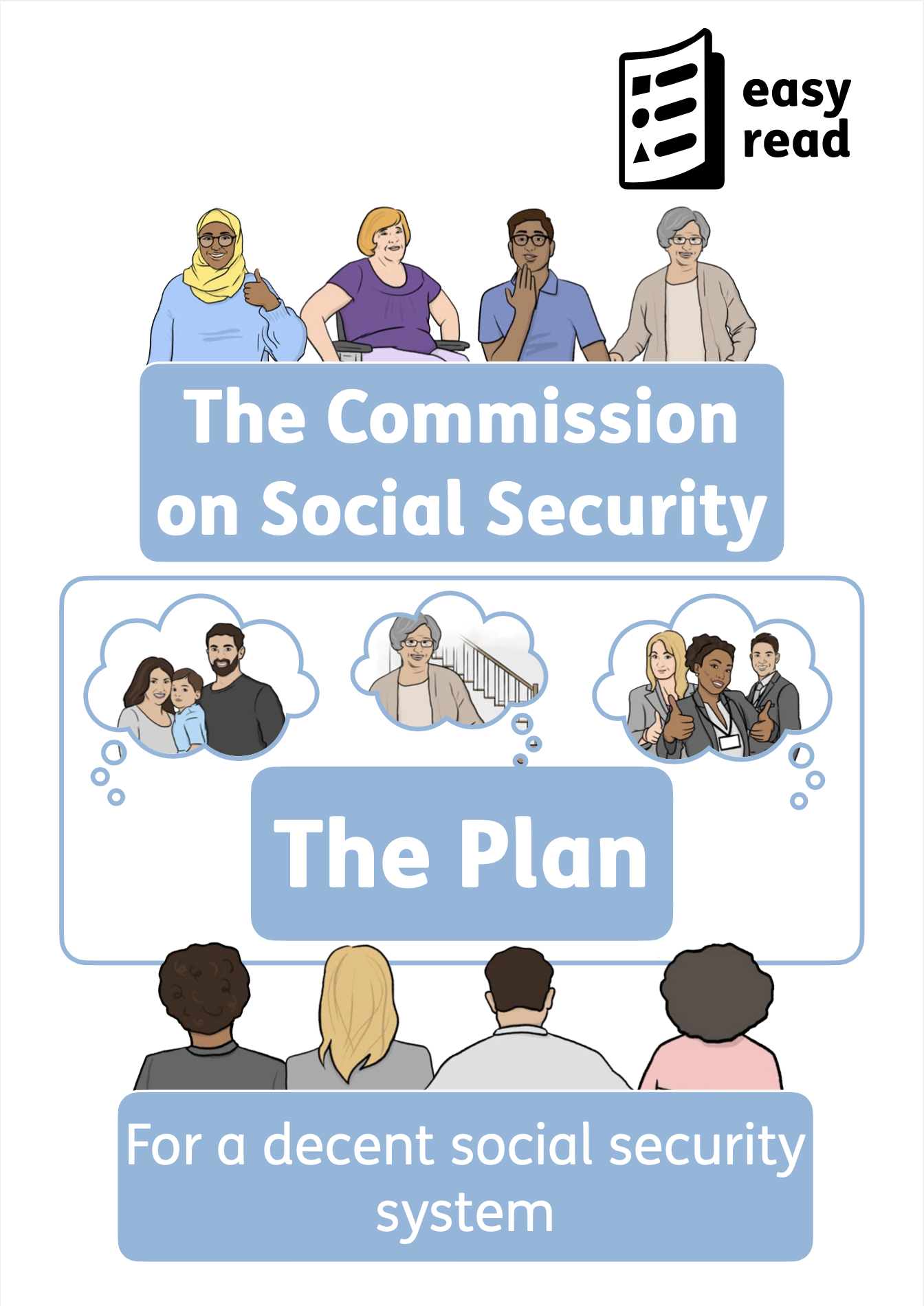 Text reads: The Commission on Social Security, The Plan for a decent social security system